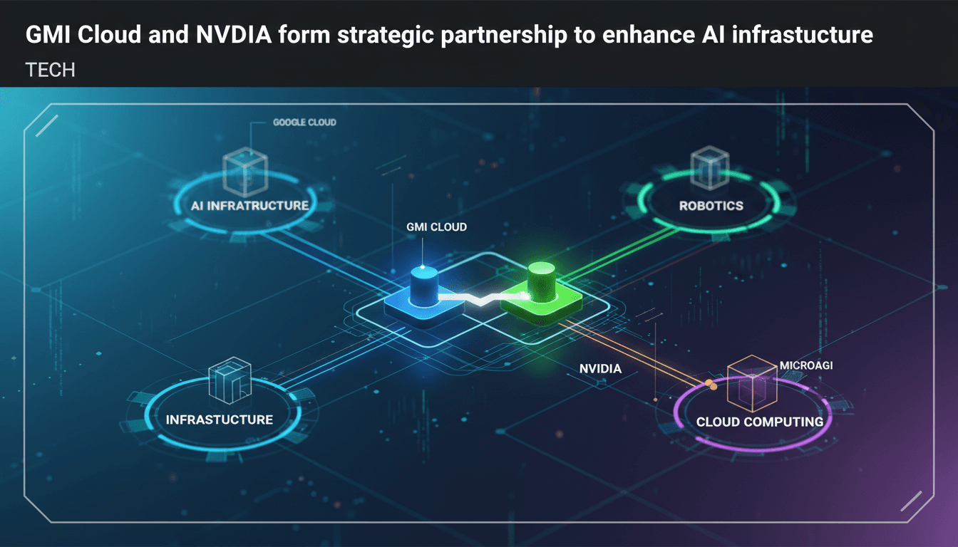 GMI Cloud and NVIDIA partnership announcement for AI infrastructure enhancement