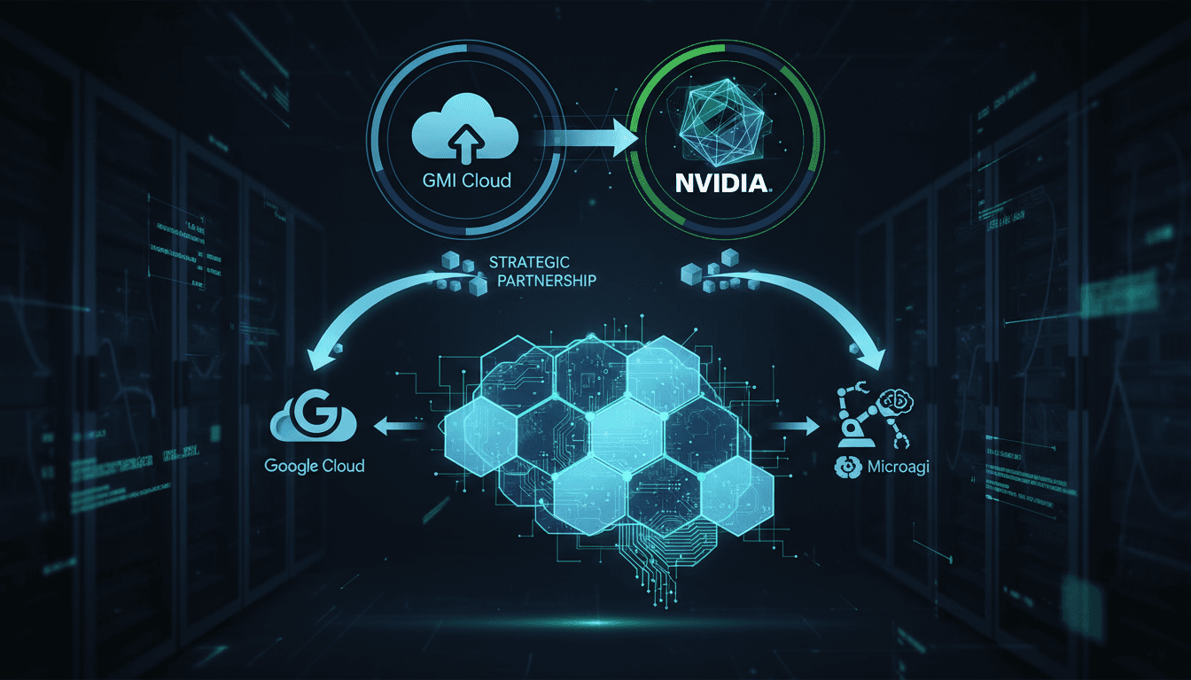 GMI Cloud and NVIDIA partnership announcement for AI infrastructure enhancement.