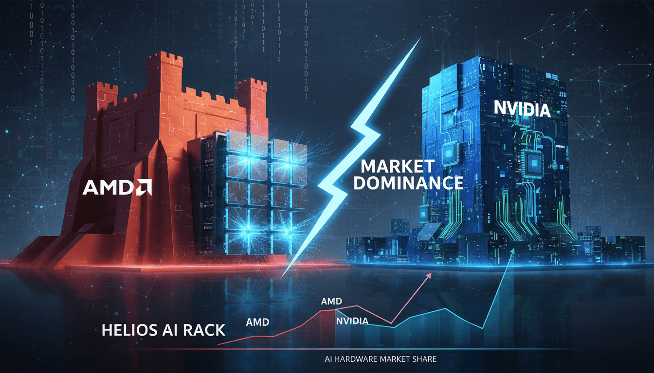 AMD Helios AI rack system showcased at Advancing AI event