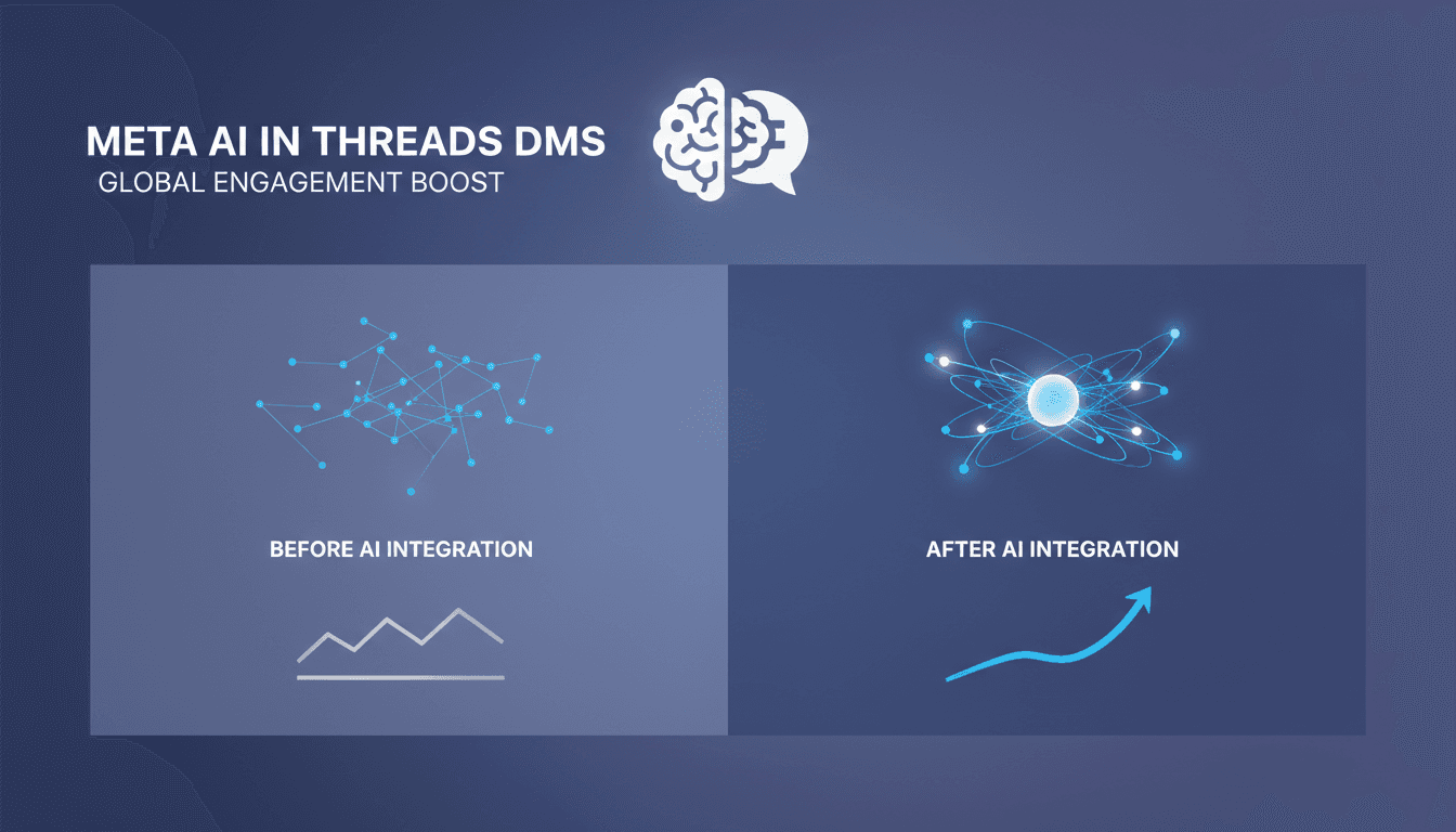 Meta AI integration in Threads direct messages for global users