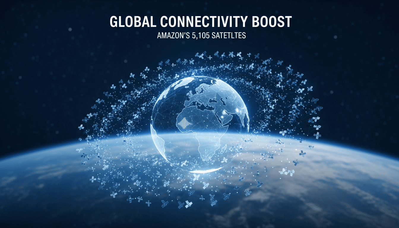 Amazon's satellite constellation plan for enhanced mobile connectivity
