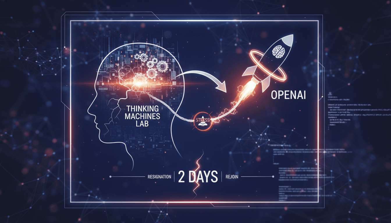 Lilian Weng leading AI research at OpenAI after her resignation from Thinking Machines Lab.