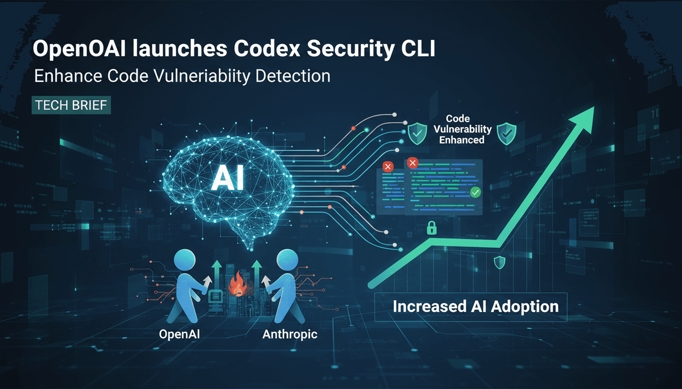 OpenAI Codex Security CLI tool interface showcasing code vulnerability detection features.