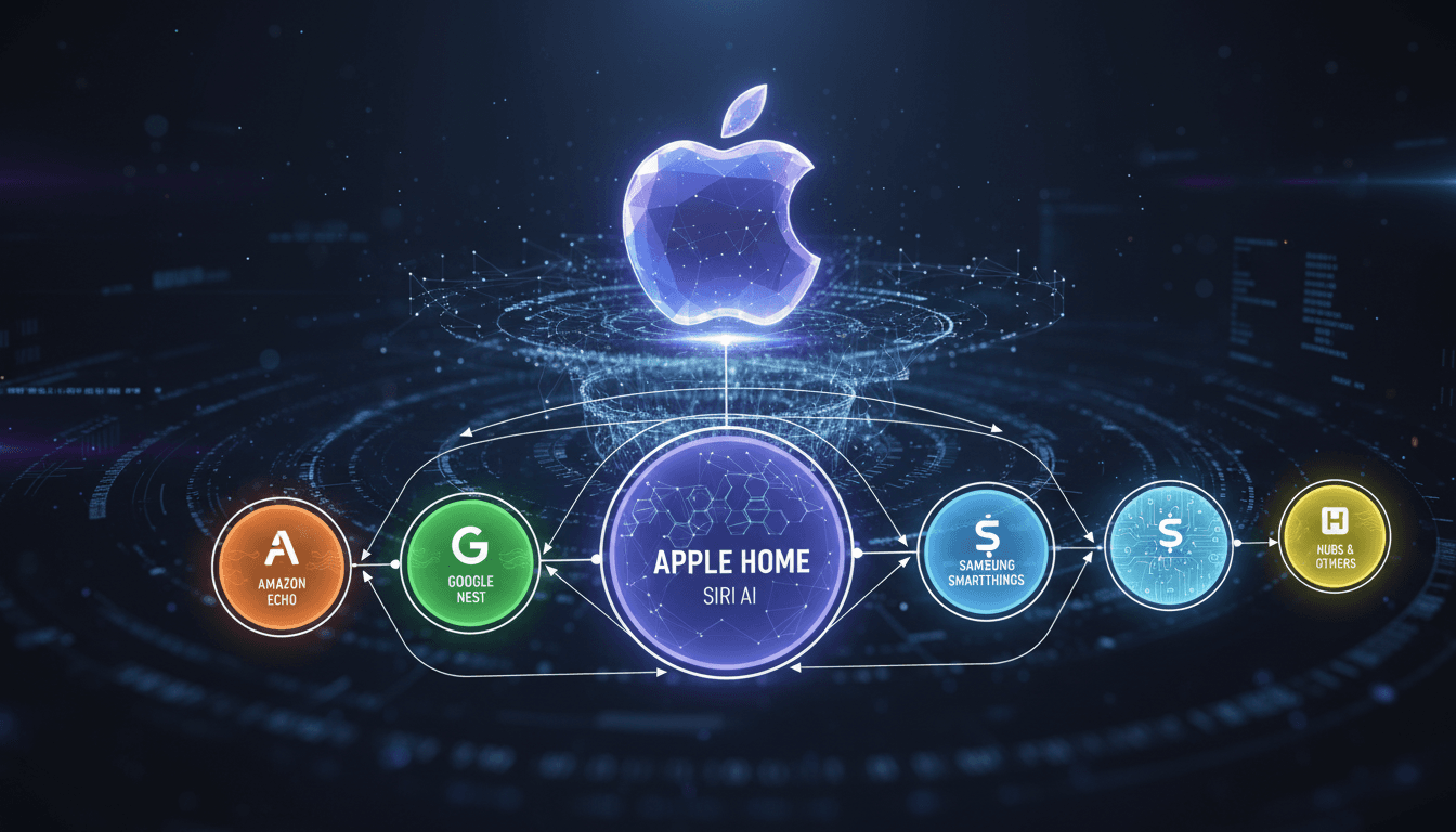 Apple smart home devices featuring enhanced Siri AI assistant