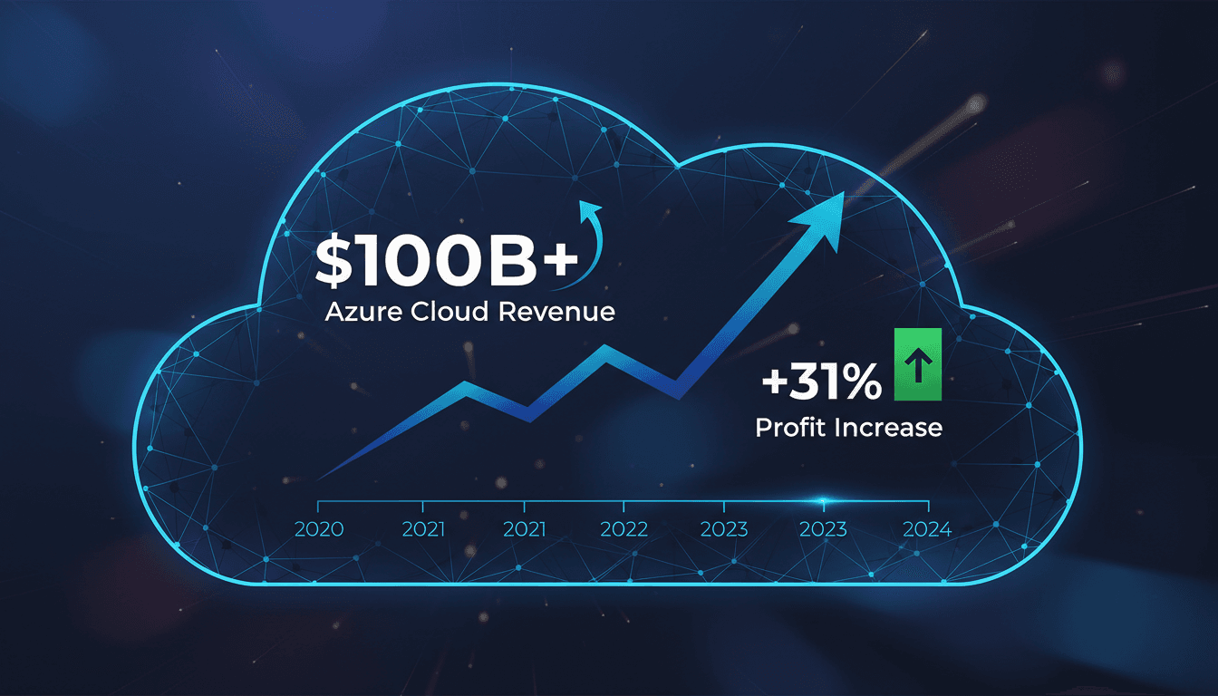 Microsoft Azure cloud revenue growth chart