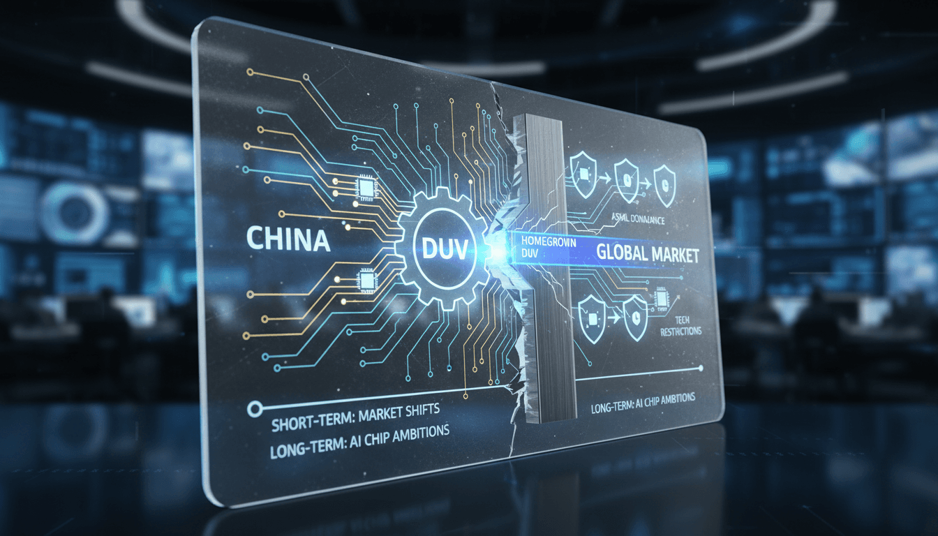 China advances in semiconductor technology with homegrown DUV lithography machines