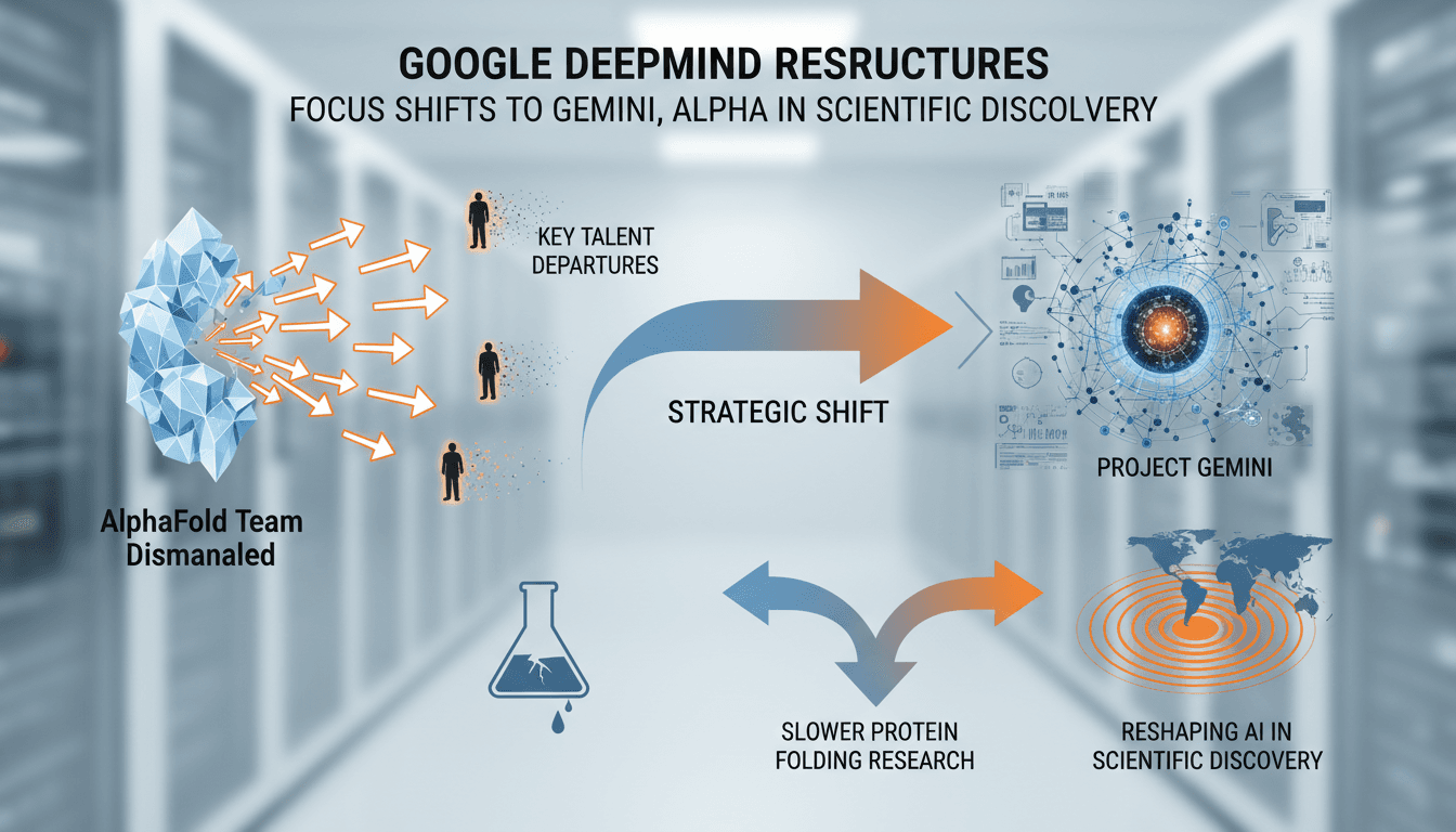DeepMind's AlphaFold team restructuring and focus on Gemini project