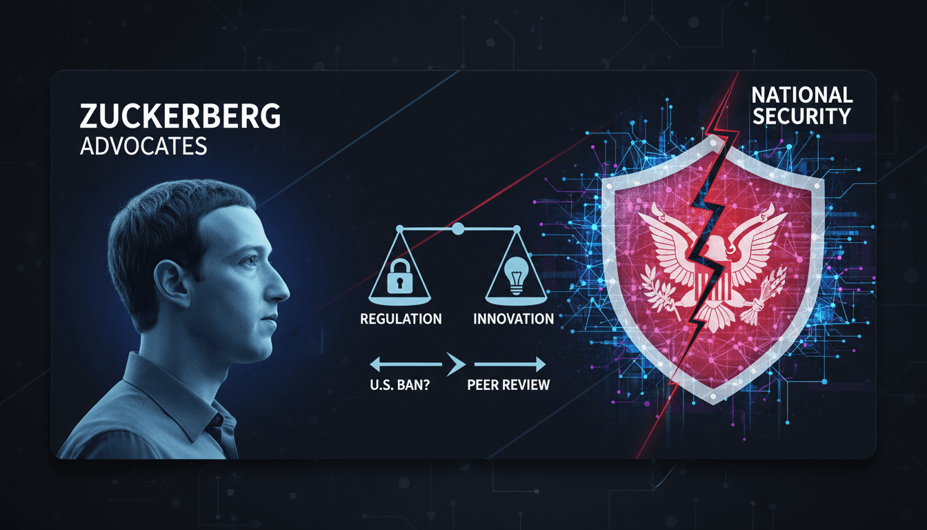 Mark Zuckerberg speaking about AI regulation and technology policy