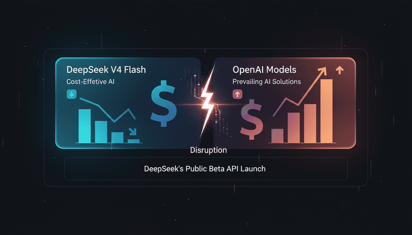 DeepSeek V4 Flash AI model public beta API launch announcement