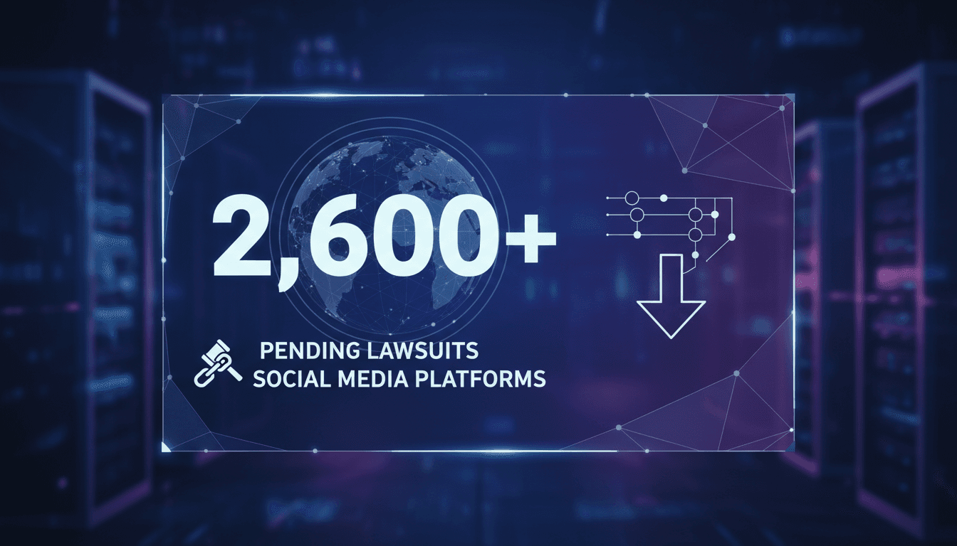 TikTok logo with a gavel symbolizing legal settlements.