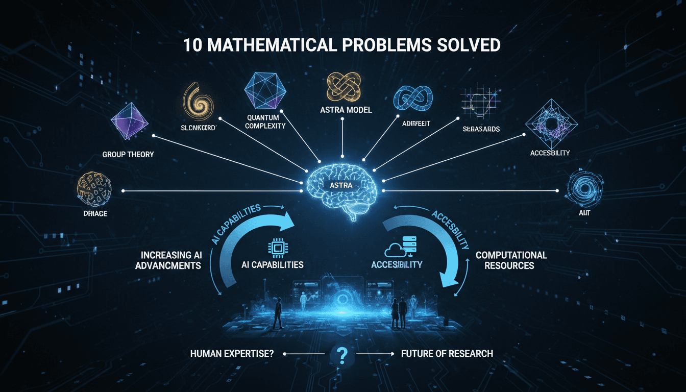 OpenAI's Astra model solving mathematical problems with AI technology.