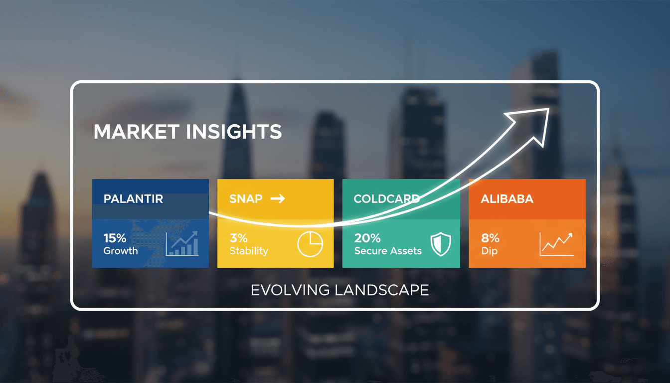 Analytical visual card showcasing insights on technology and media companies.