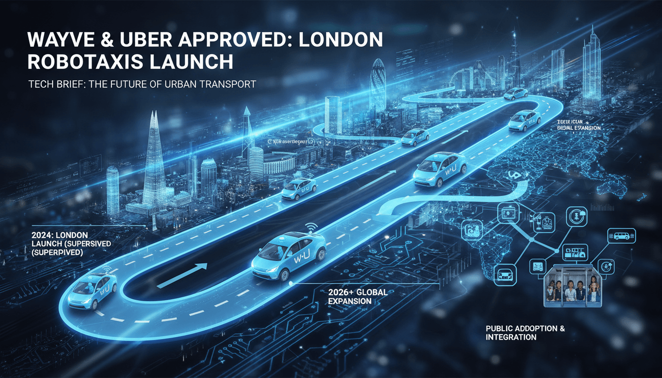 Wayve and Uber robotaxi service launch in London