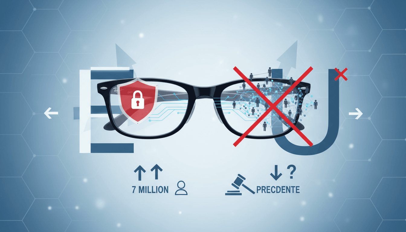 Meta's Ray-Ban smart glasses under regulatory scrutiny in Europe.