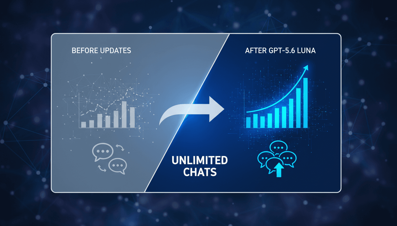 OpenAI ChatGPT interface showcasing unlimited text chat feature.