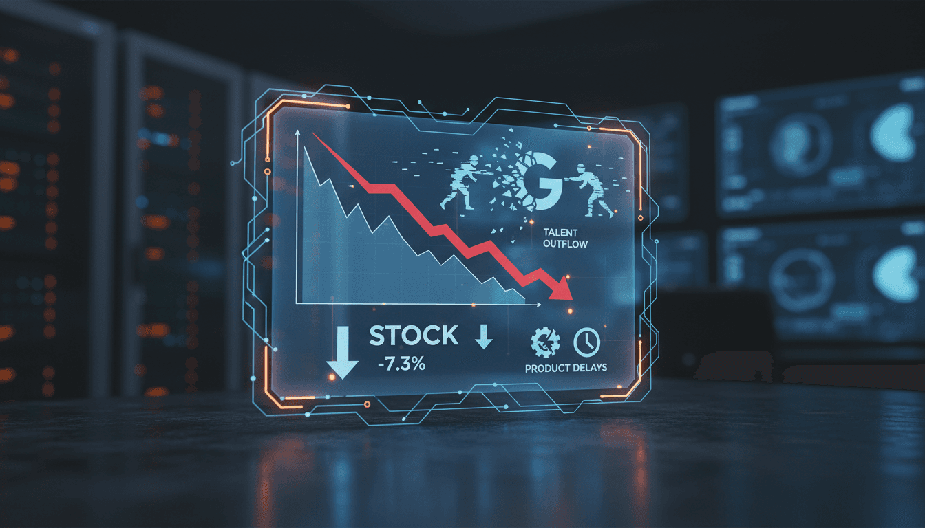 Google AI department restructuring and stock market impact