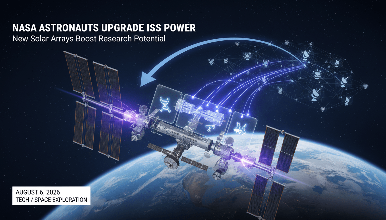 NASA astronauts complete spacewalk to upgrade ISS energy systems