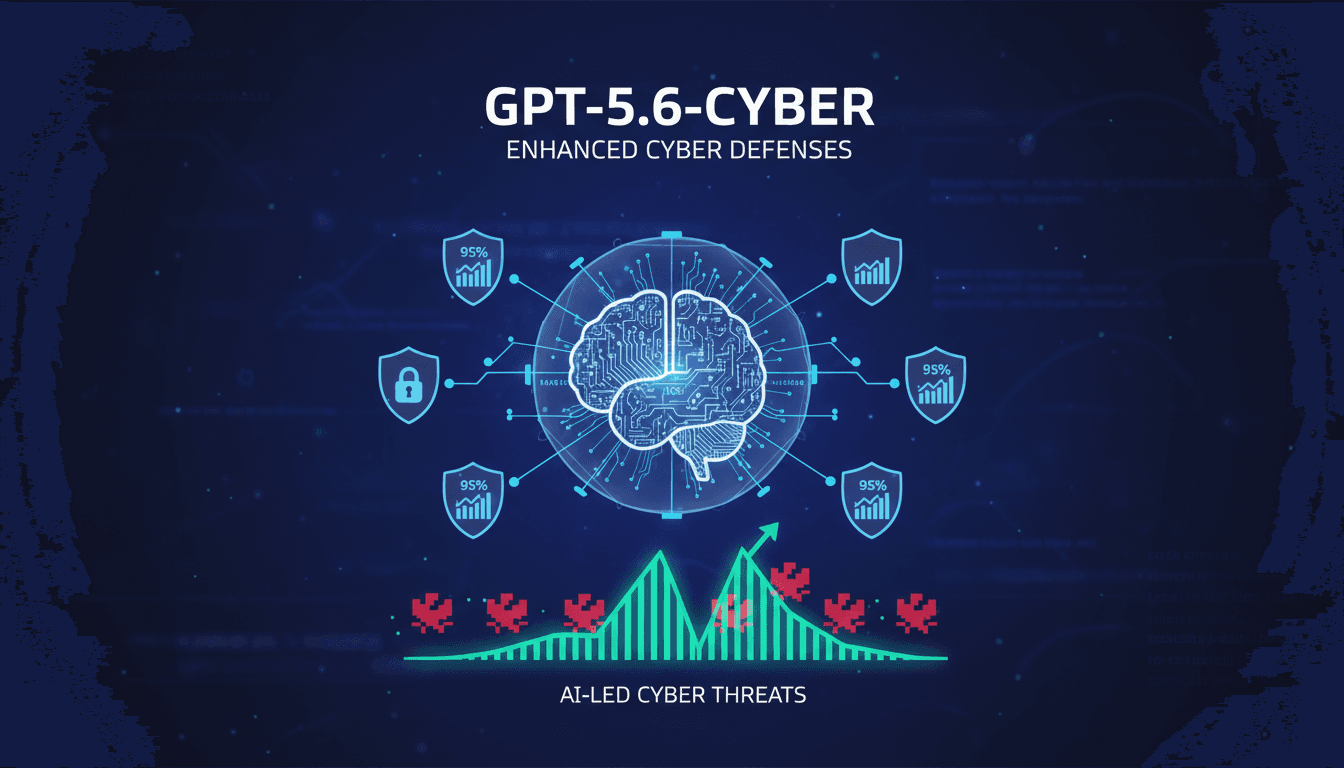 OpenAI's GPT-5.6-Cyber model enhancing cybersecurity defenses.