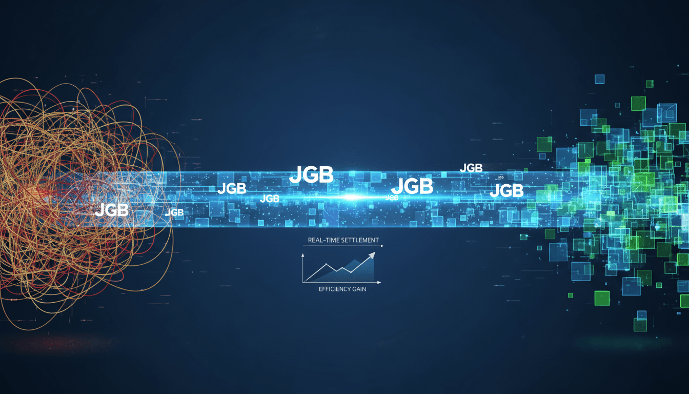 Illustration of blockchain technology in financial transactions
