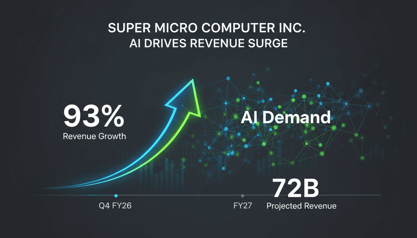 Super Micro Computer Inc. reports 93% revenue growth driven by AI demand
