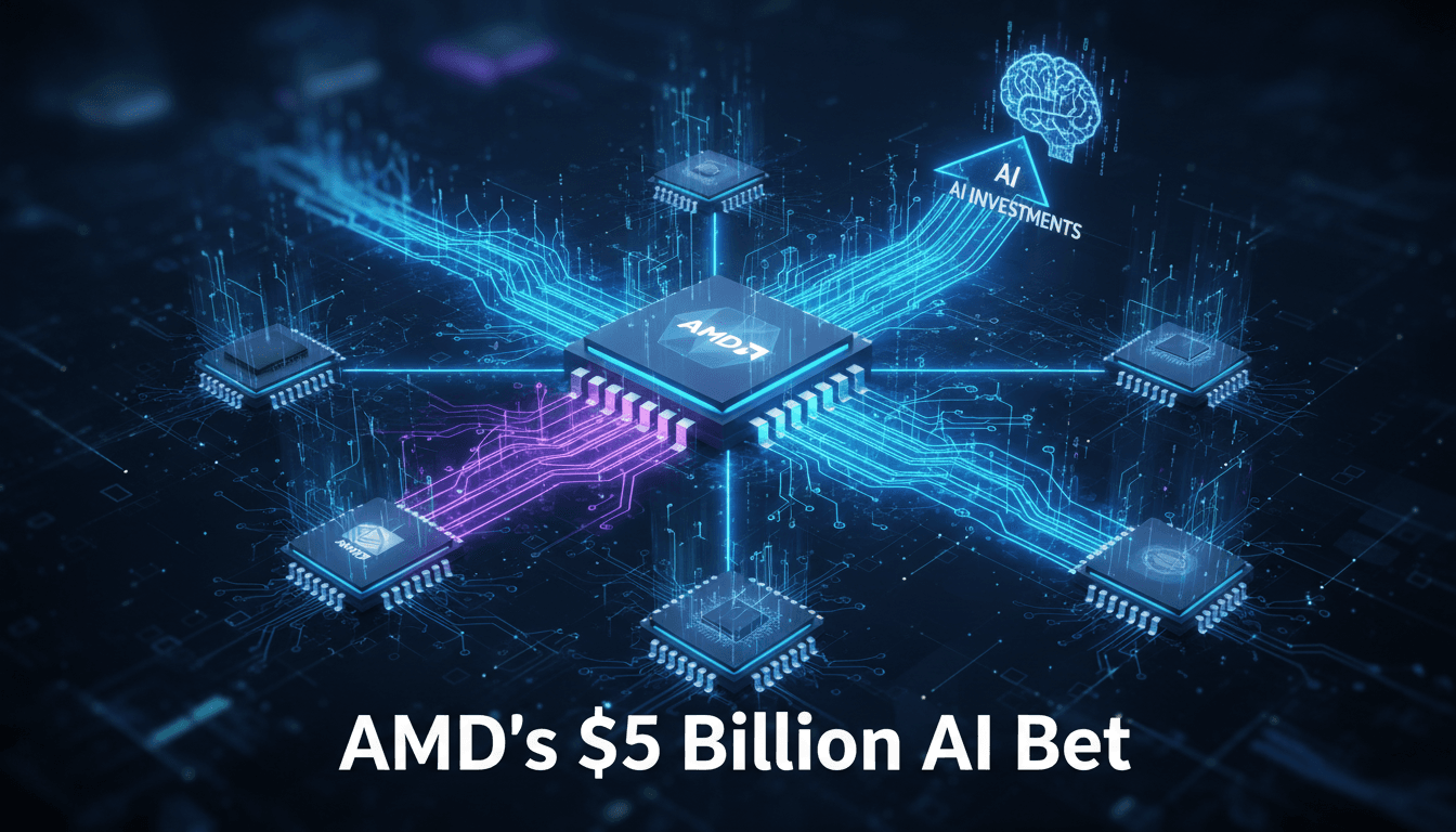 AMD announces a $5 billion bond sale to boost AI investments.