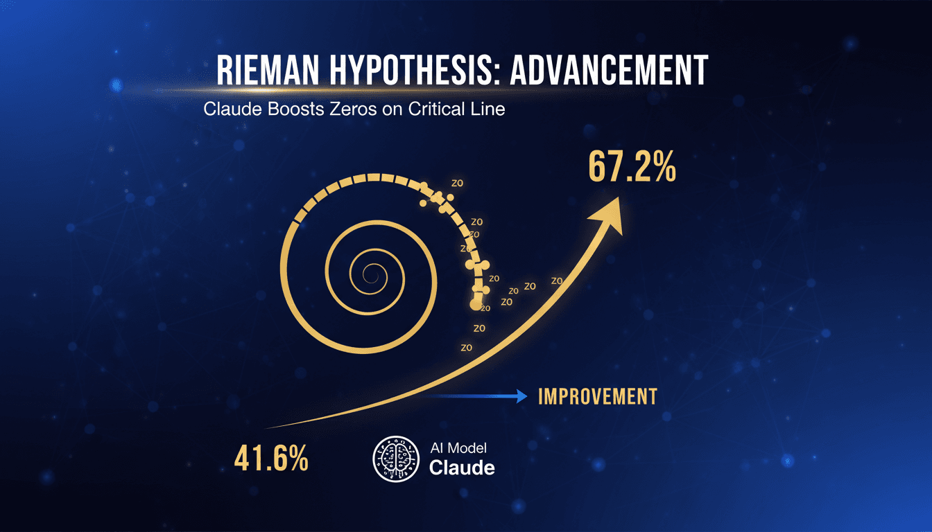 Anthropic's AI model Claude making strides in mathematical research on the Riemann hypothesis.