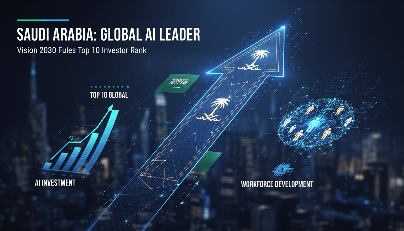 Saudi Arabia's rise in private artificial intelligence investment