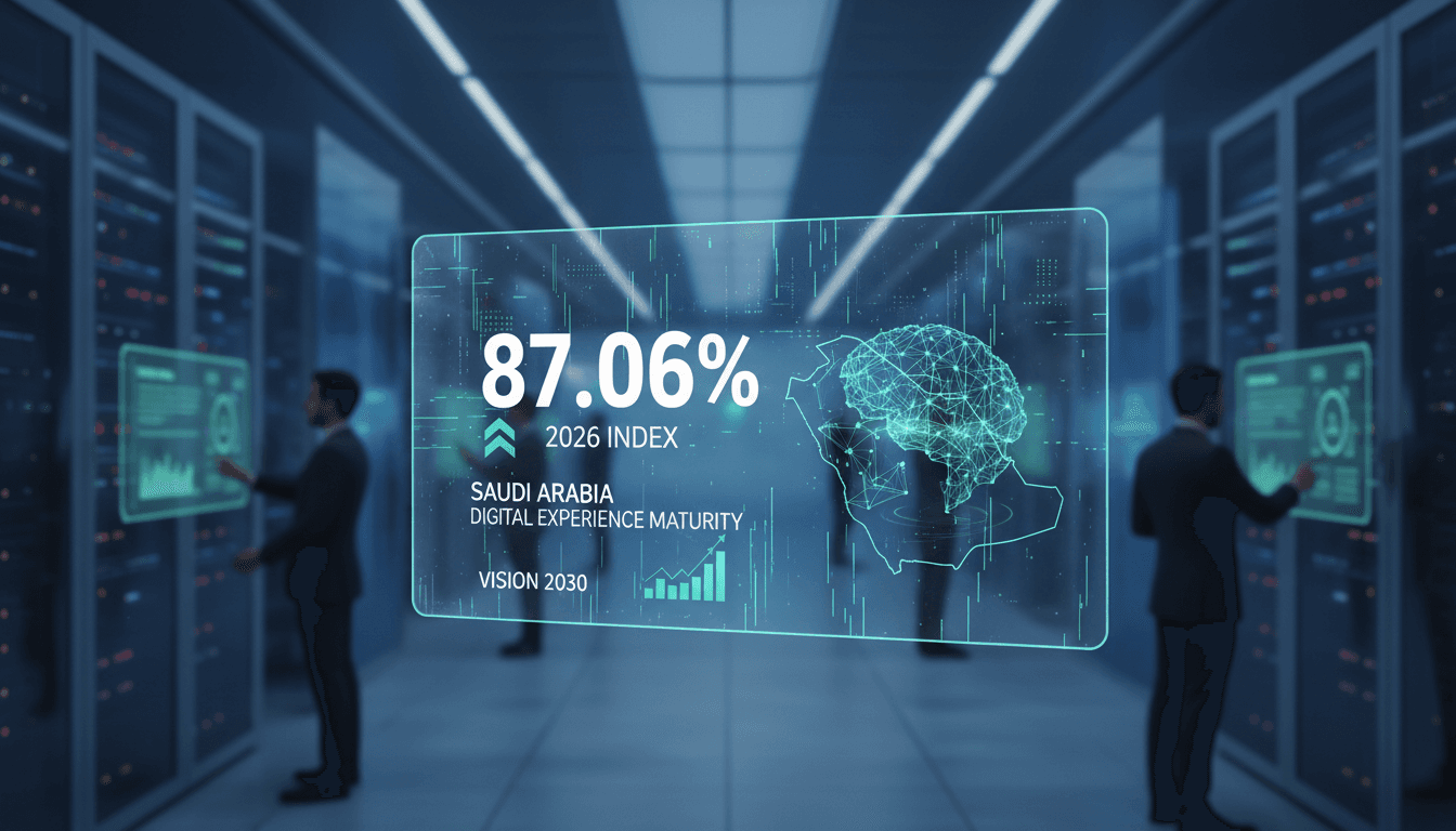 Saudi Arabia's Digital Experience Maturity Index score announcement for 2026