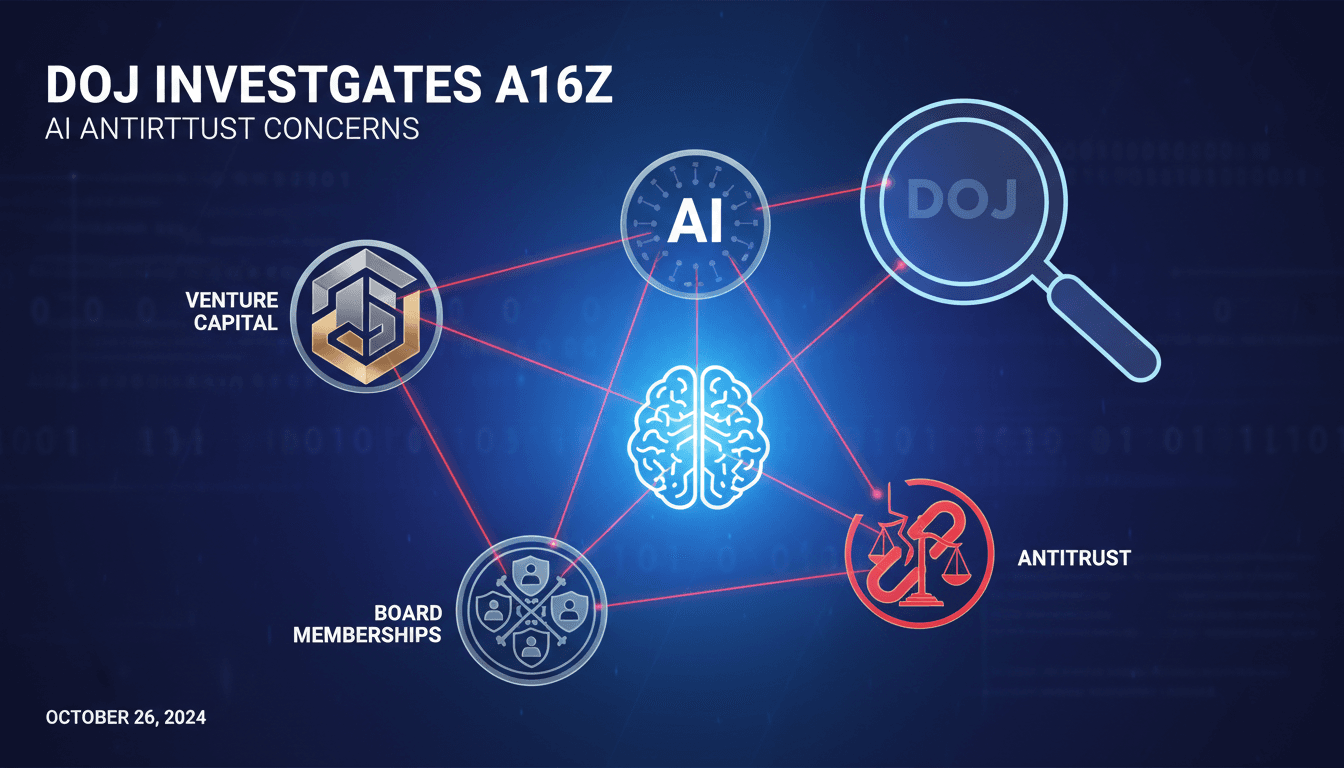 DOJ investigation into Andreessen Horowitz's antitrust practices in AI