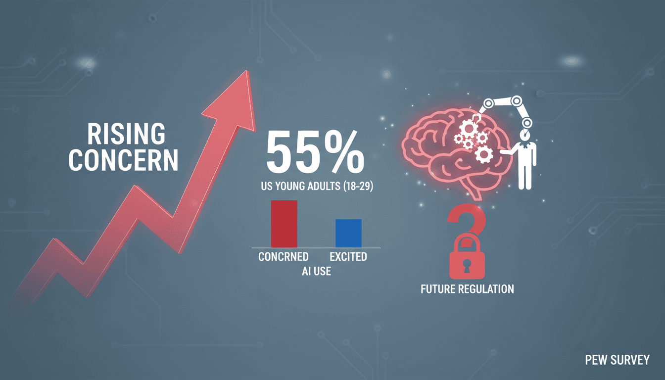 Majority of Young US Adults Express Concern Over AI Use According to Pew Survey