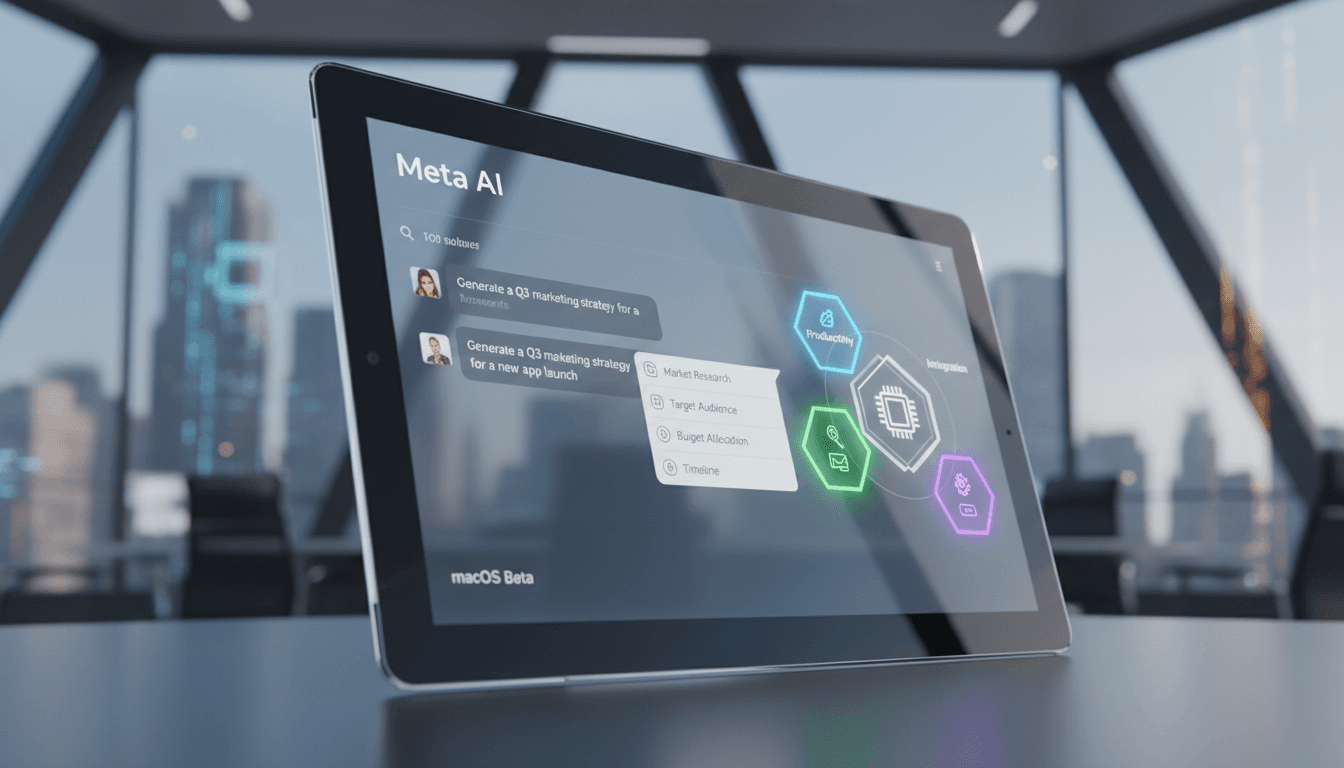 Meta launches dedicated AI desktop application for macOS