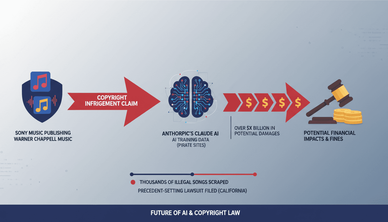 Sony Music Publishing and Warner Chappell Sue Anthropic for Copyright Infringement Over AI Training Data