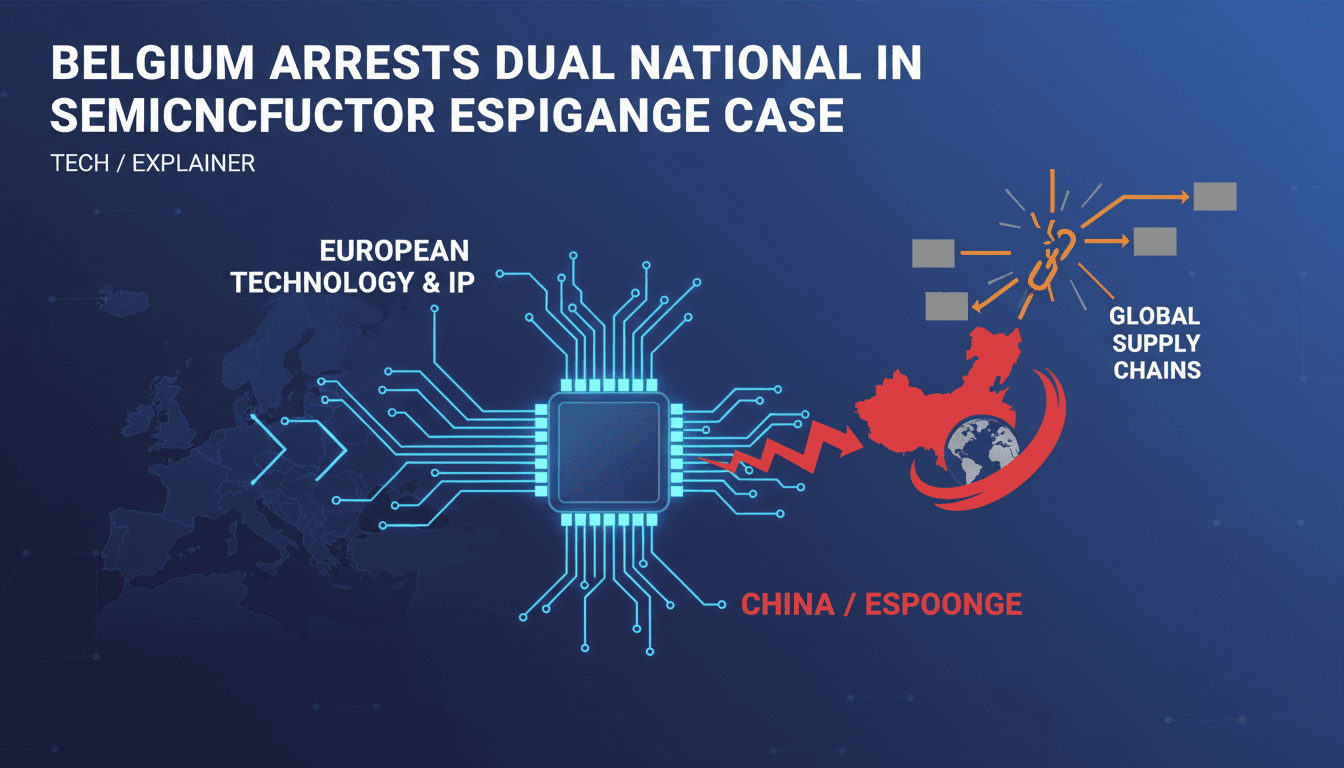 Belgium Arrests Dual National in Semiconductor Espionage Case