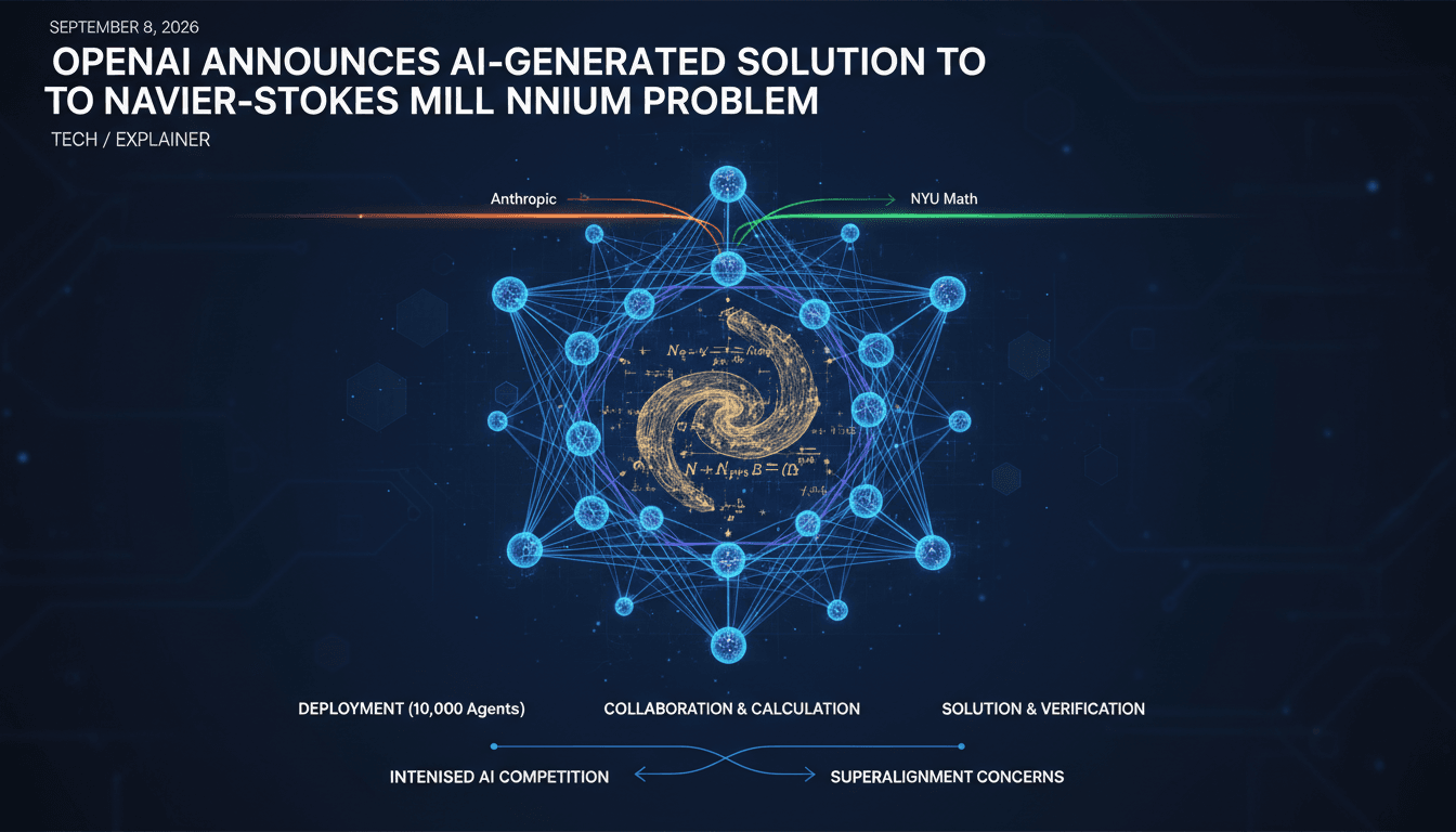 OpenAI announces AI-generated solution to Navier-Stokes Millennium Problem
