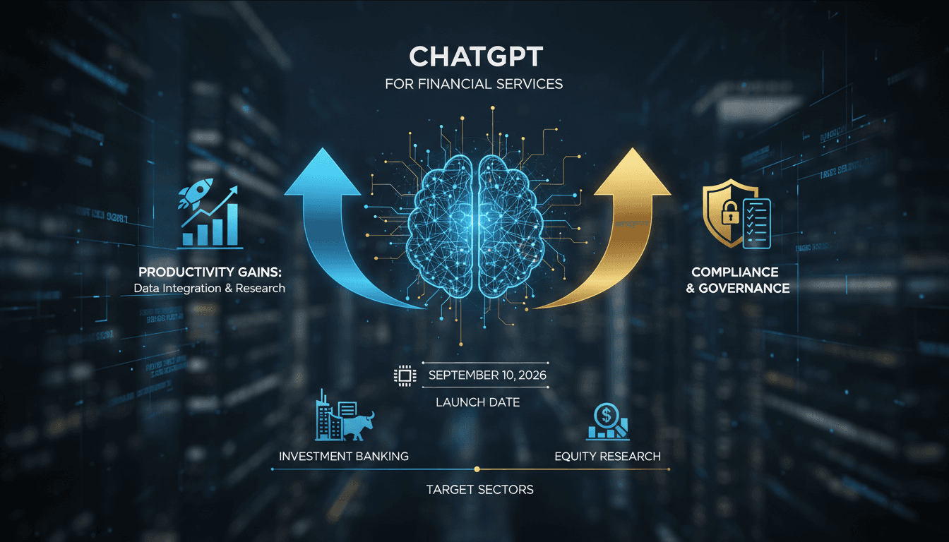 OpenAI Launches ChatGPT for Financial Services Targeting Investment Banking and Equity Research