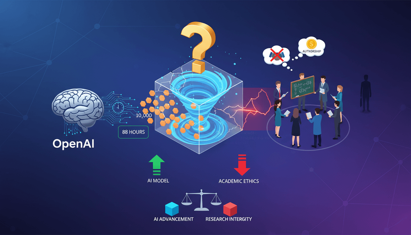 Infographic showing the Navier-Stokes problem's significance and the competitive landscape in AI research.