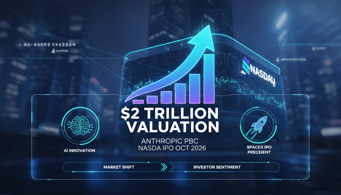 Anthropic PBC Chooses Nasdaq for Upcoming IPO Targeting $2 Trillion Valuation
