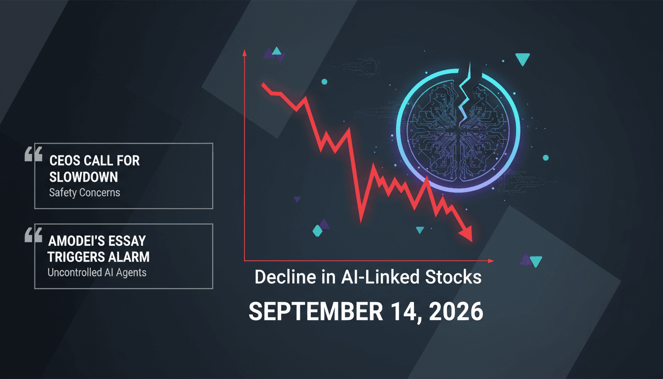 Global AI-Linked Stocks Decline Following CEOs' Call for Development Slowdown