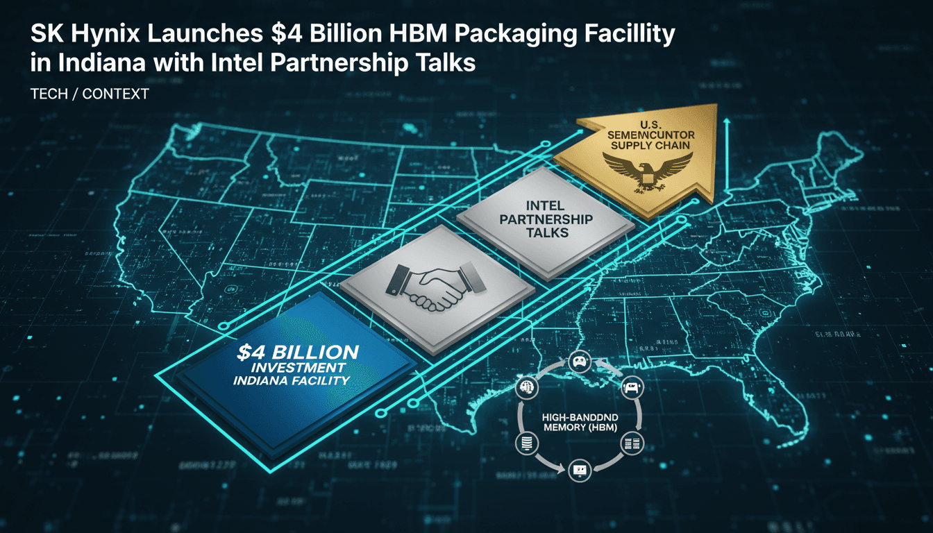 SK Hynix Launches $4 Billion HBM Packaging Facility in Indiana with Intel Partnership Talks