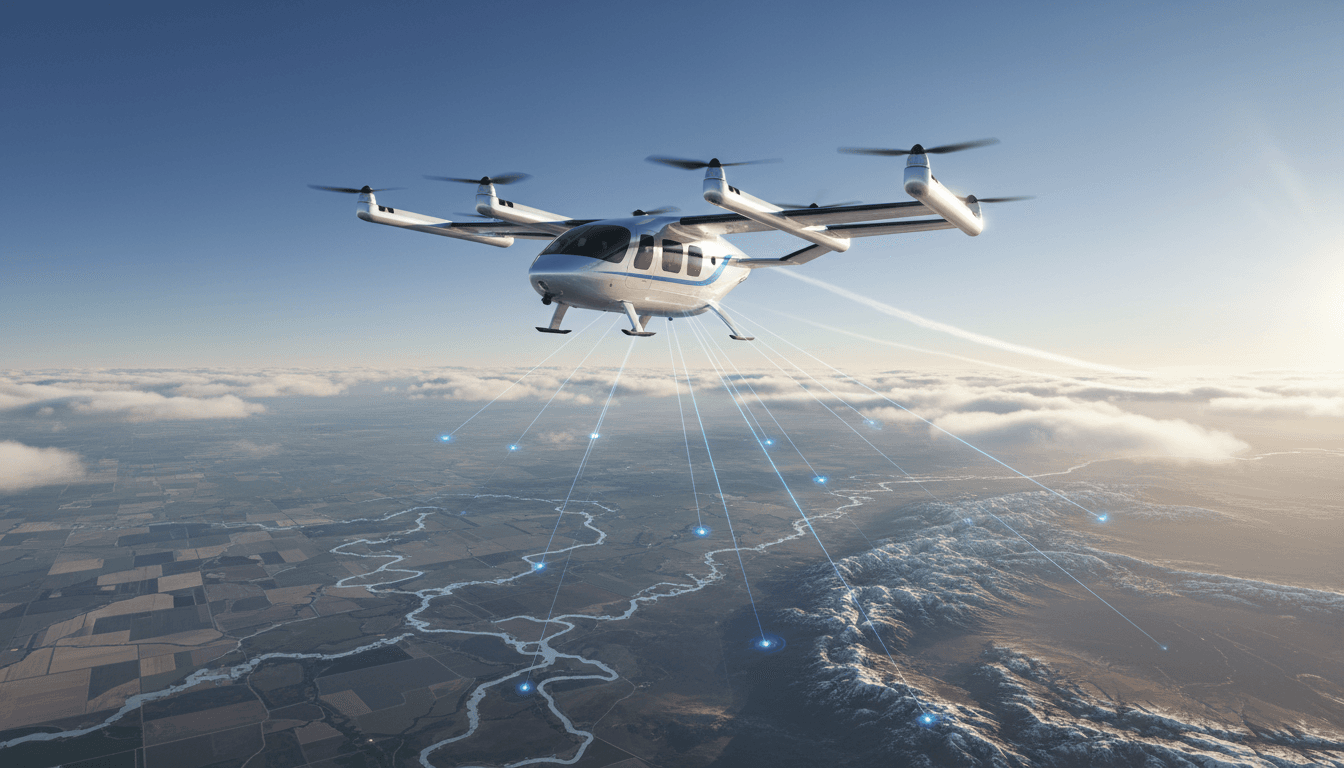A modern aircraft representing Joby Aviation's first fully autonomous flight across the United States.