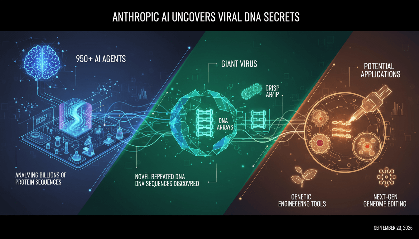 Anthropic AI Agents Discover Novel DNA Sequences in Giant Viruses