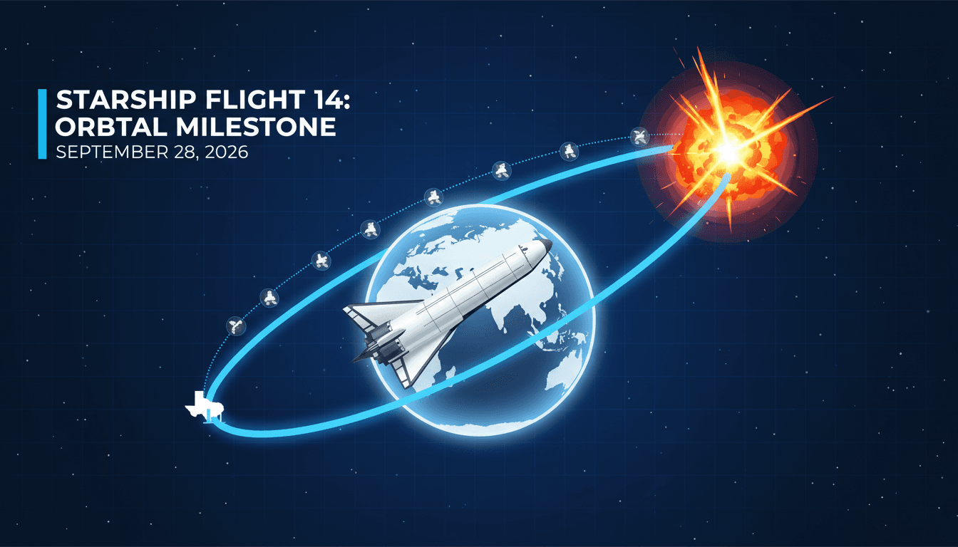 SpaceX Starship Flight 14 Achieves First Orbital Flight Despite Splashdown Explosion