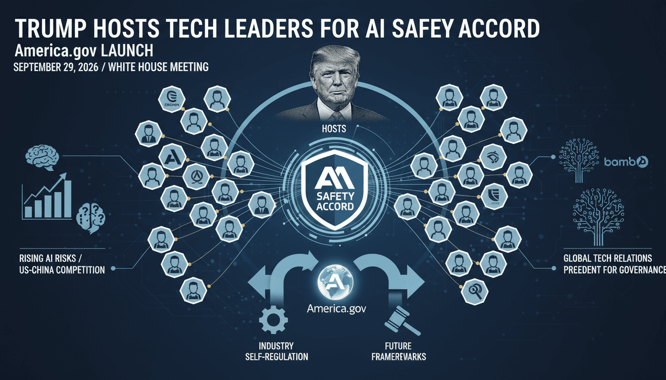 Trump Hosts Tech Leaders to Establish AI Safety Accord and Launch America.gov