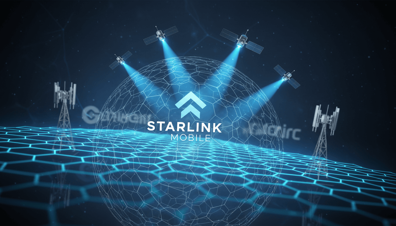 A visual representation of SpaceX's new mobile network capabilities and its competitive positioning against major carriers.