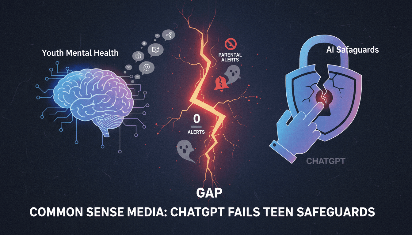 An infographic showing the effectiveness of AI safeguards for teens and the implications for mental health.