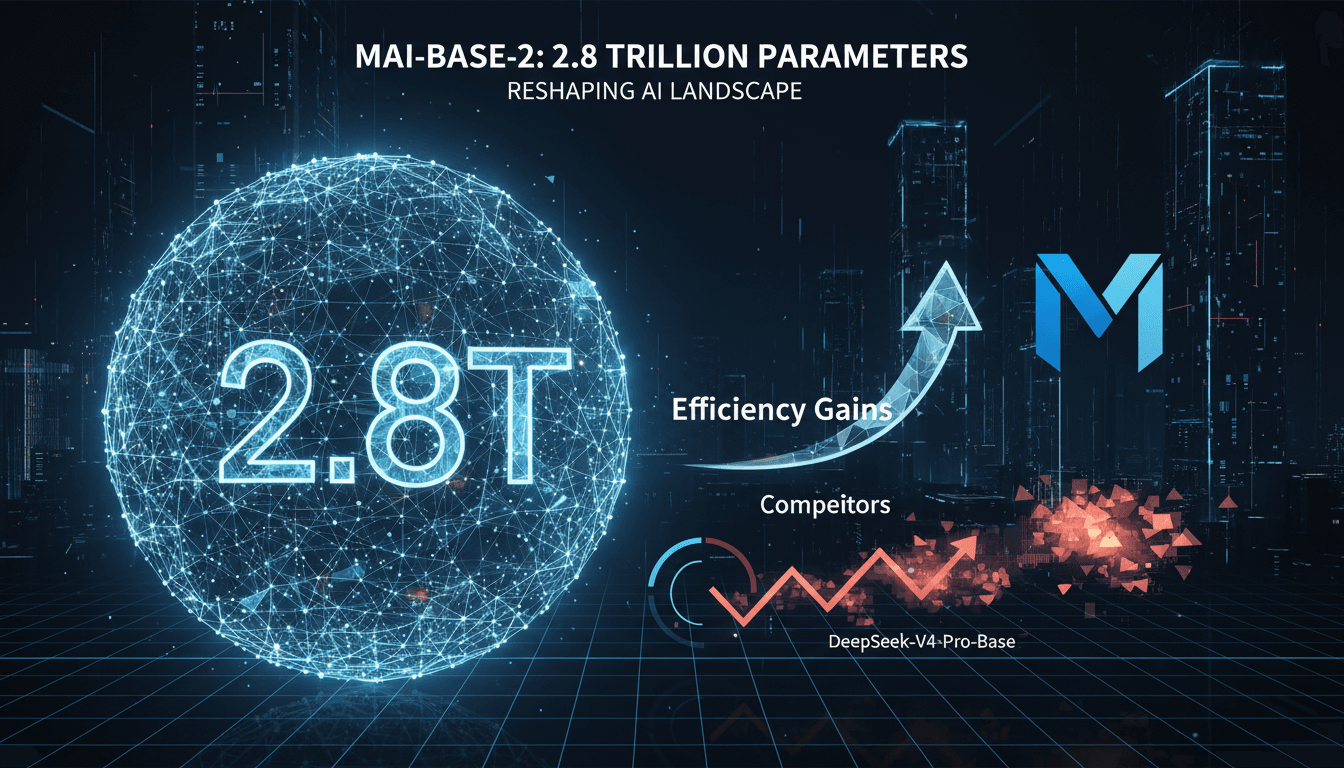 Microsoft Completes Pre-Training of 2.8-Trillion-Parameter MAI-Base-2 Model