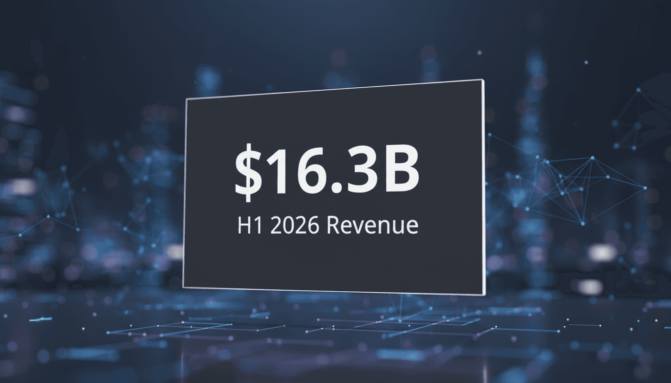 Clean minimalist graphic displaying Anthropic IPO filing details with H1 2026 revenue metrics.