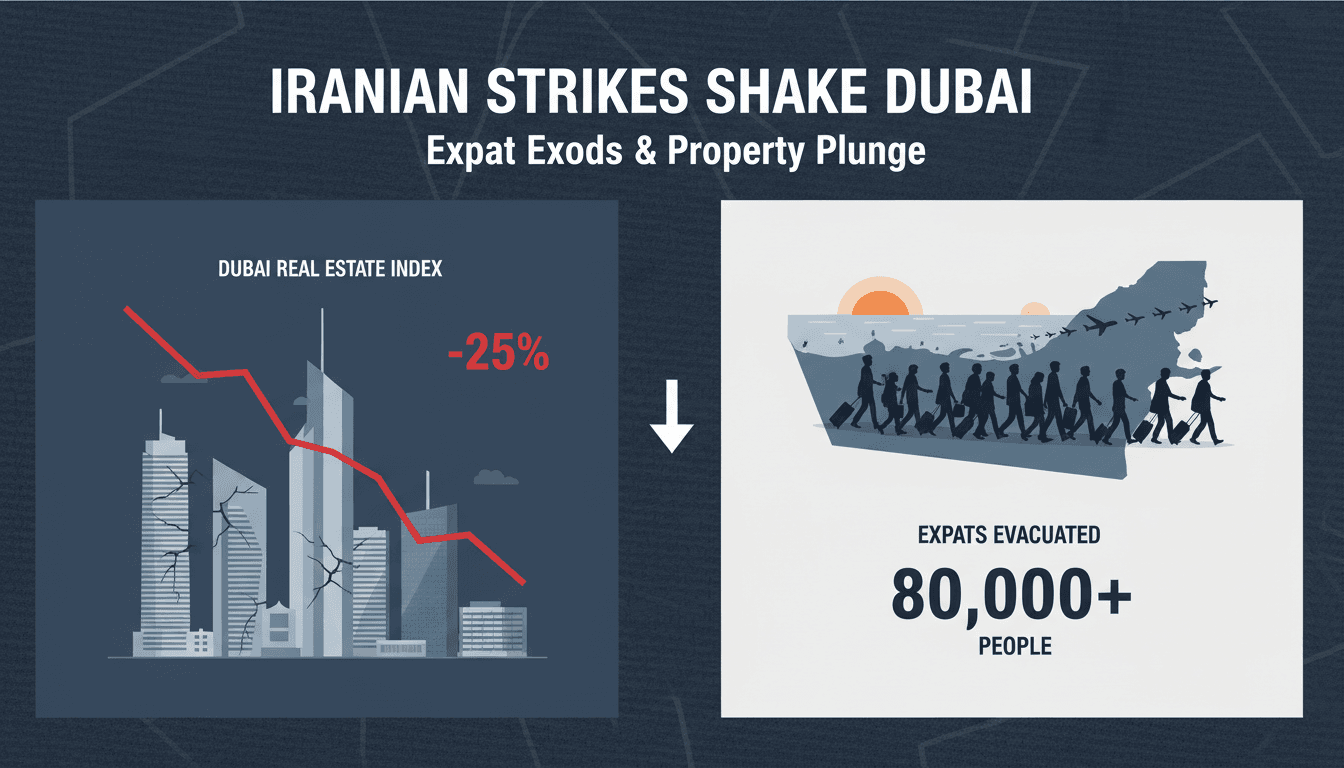 Iranian strikes prompt expat evacuations and real estate declines in Dubai