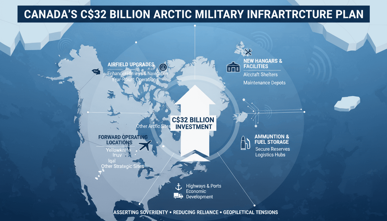 Canada announces C$32 billion Arctic military infrastructure plan