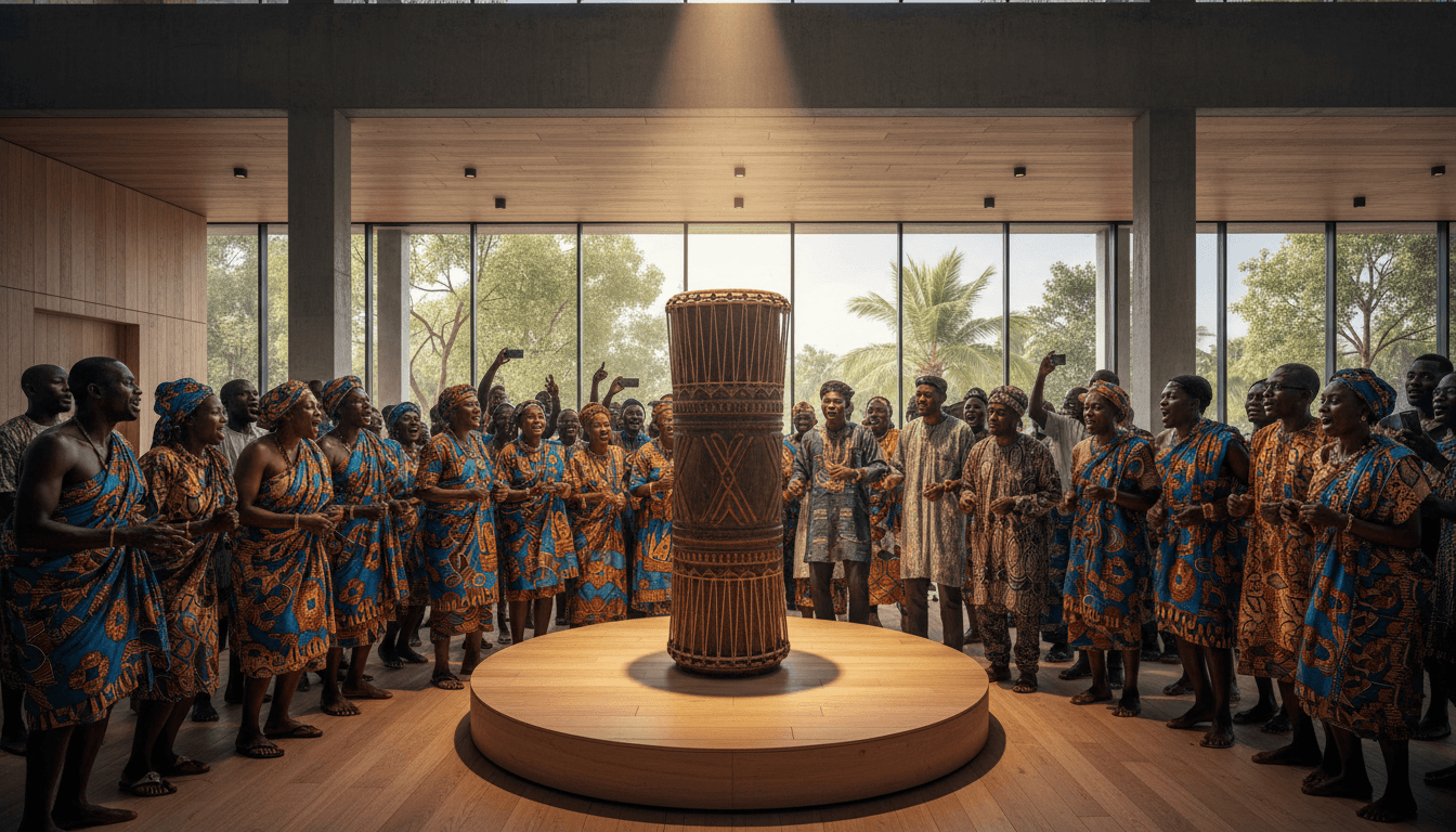 France repatriates sacred Djidji Ayôkwé drum to Ivory Coast